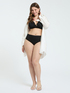 Mesh bikini with crossover neckline image number 3