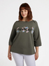 Sweatshirt INSPIRE mit Blumenstickerei image number 0