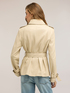 Short double-breasted trench coat with belt image number 1
