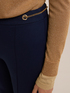 Flared trousers with eyelet pattern image number 3