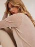 Sweater with openwork sleeves image number 2