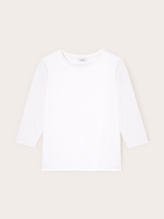 Two-material T-shirt