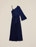 Vestito monospalla in jersey lurex image number 3