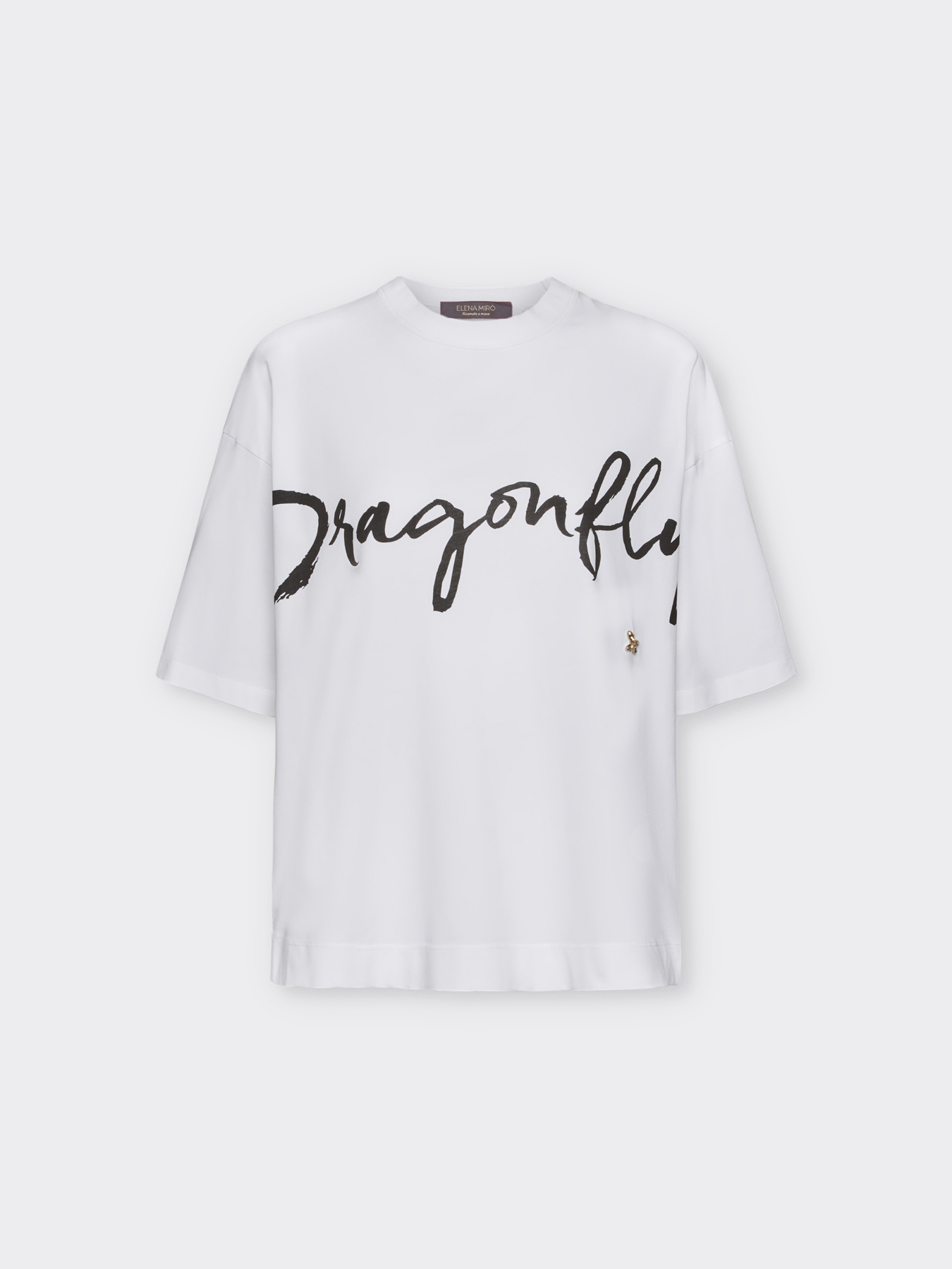 T-Shirt mit Schriftzug "Dragonfly" und Stickerei image number 4