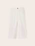 Pantaloni cropped din p&acirc;nză amestec bumbac image number 3