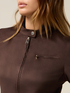 Short suede-effect jacket image number 2