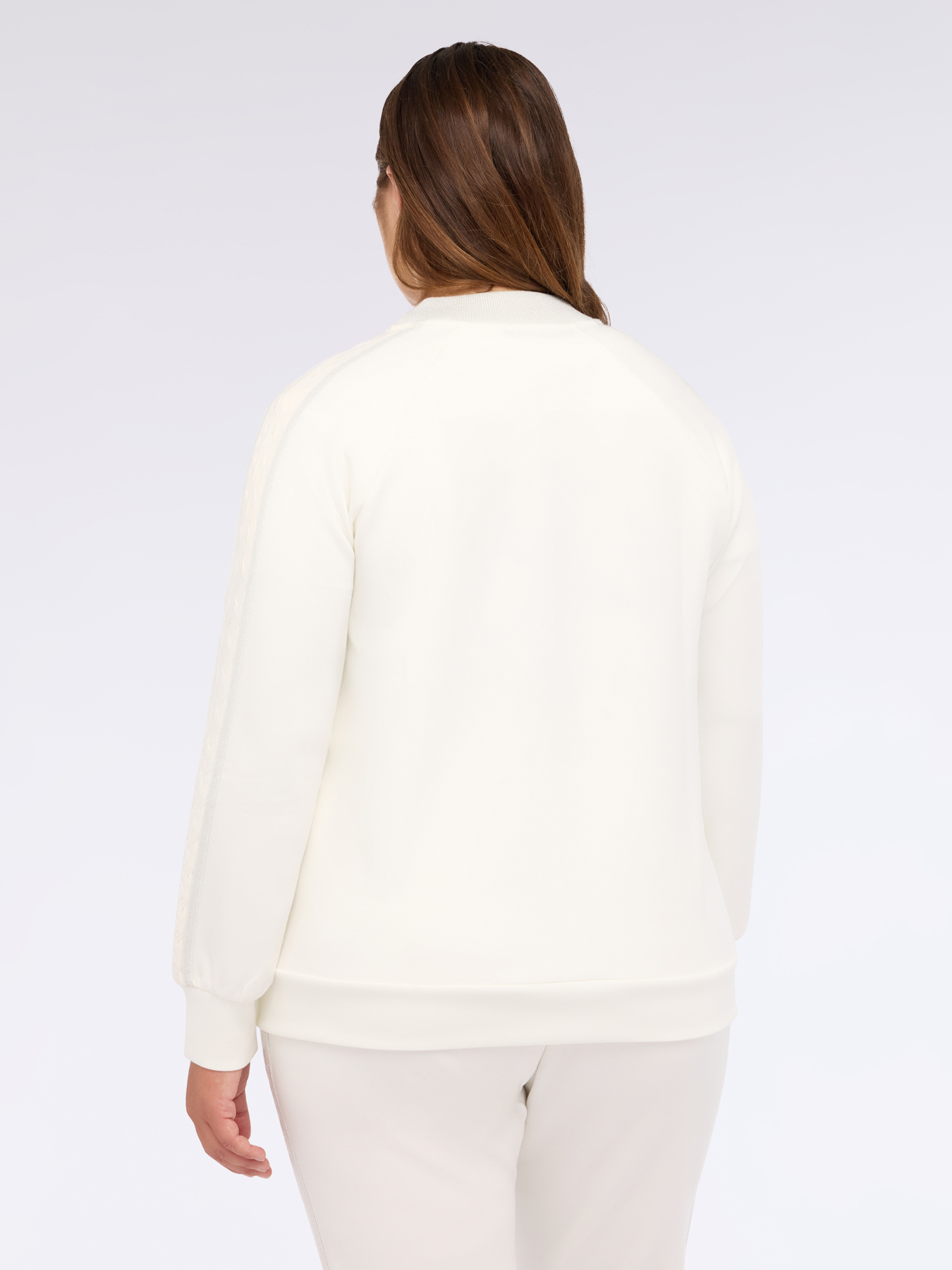 Sweatjacke mit Rei&szlig;verschluss aus Doppelgewebe image number 1