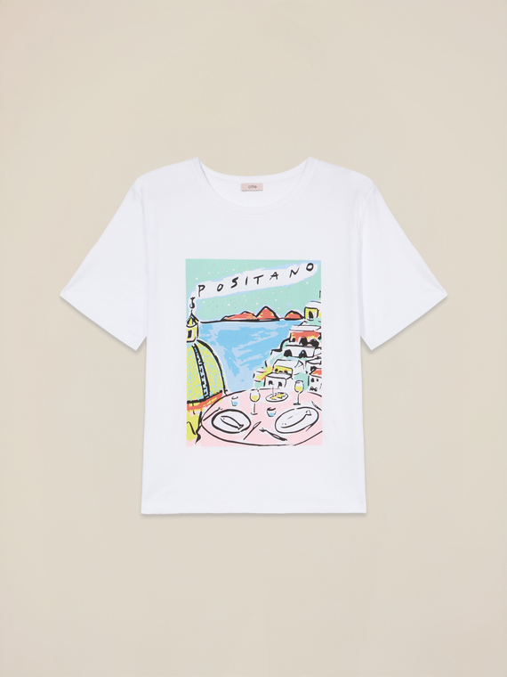 Jersey T-shirt with print