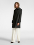 Scuba fabric coat with collar image number 2