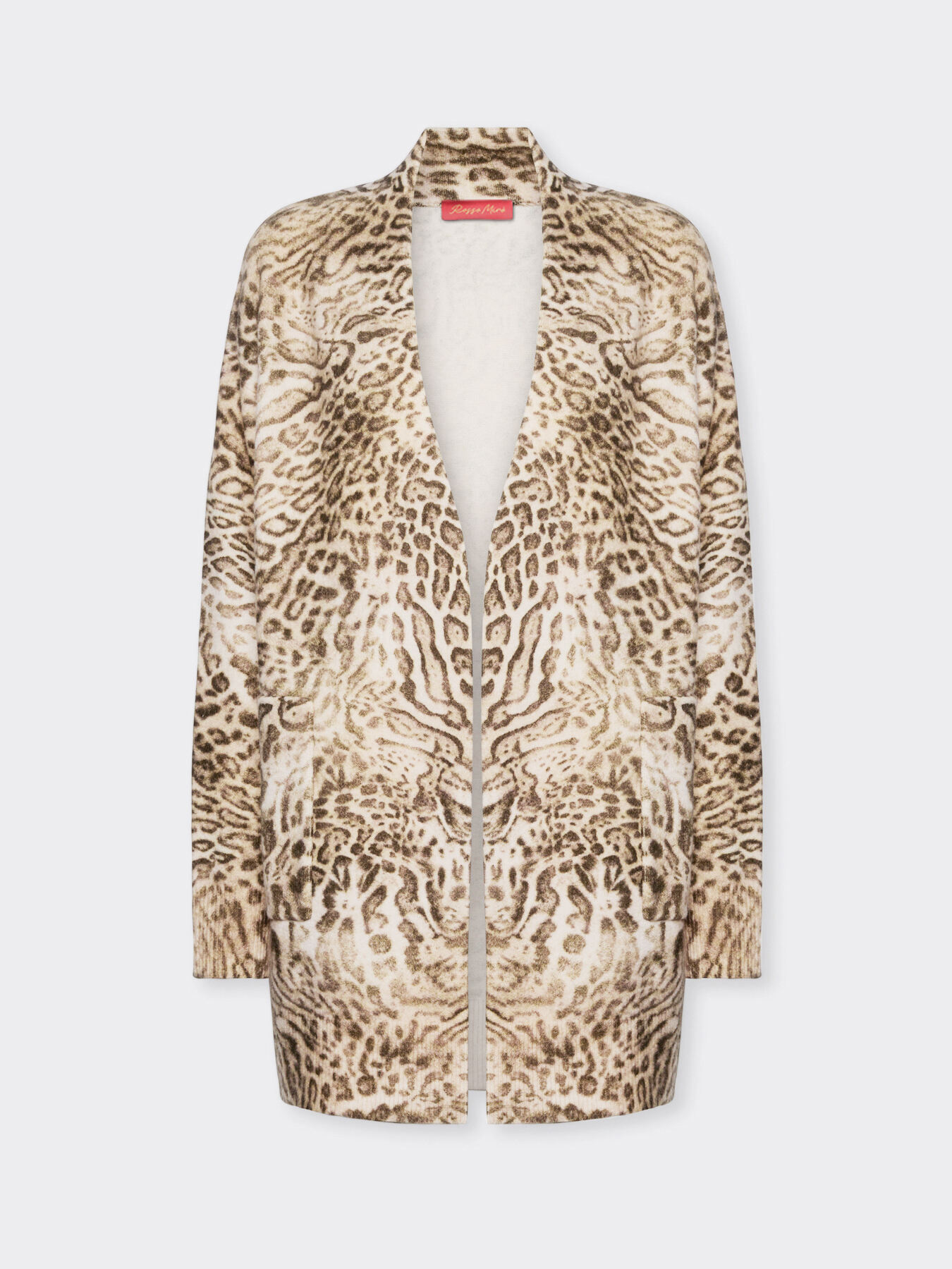 Langer Cardigan im Animalier-Look image number 4