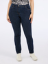 Skinny jeans in dark blue wash image number 3