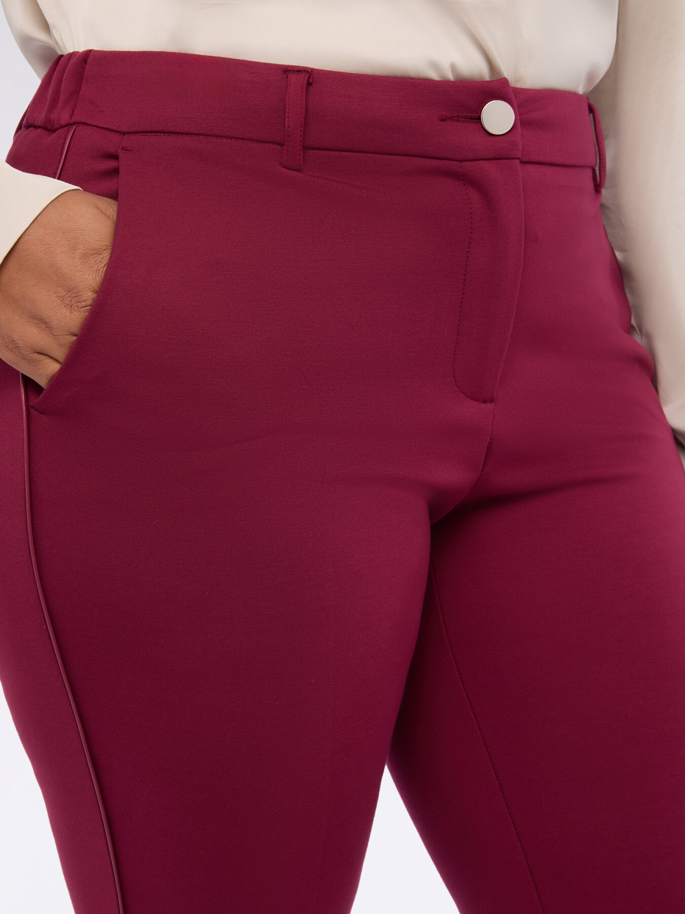 Kick Flare Trousers in Punto Milano image number 3