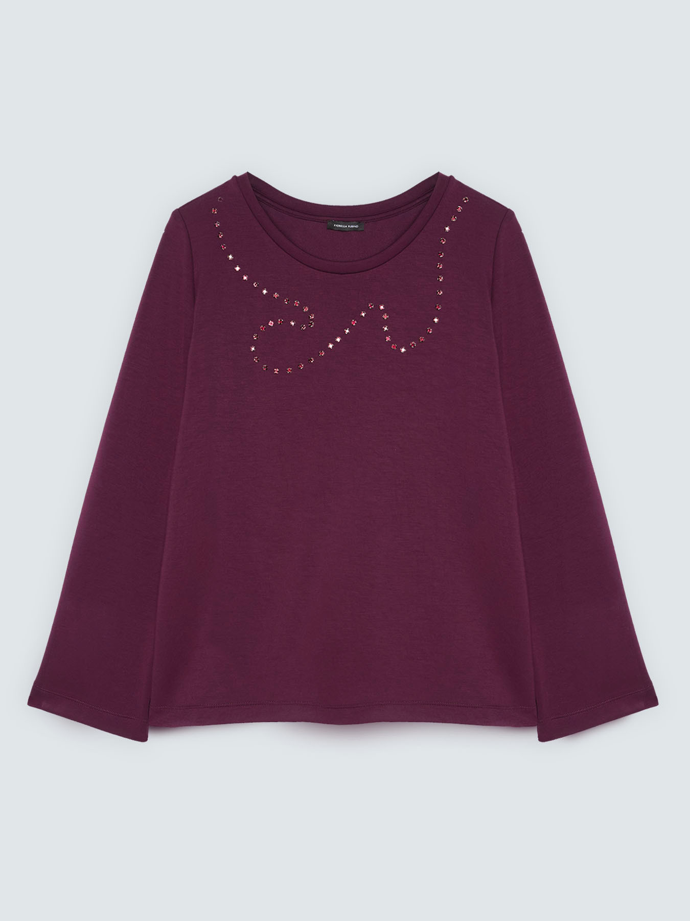 Sweat en scuba avec strass sertis image number 4