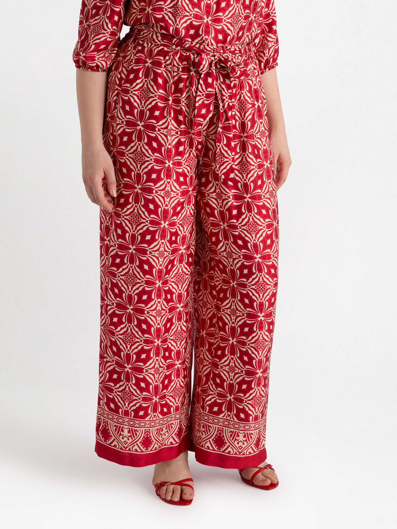 Ethnic print trousers image number 0