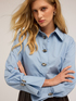 Camicia over con pietre image number 3