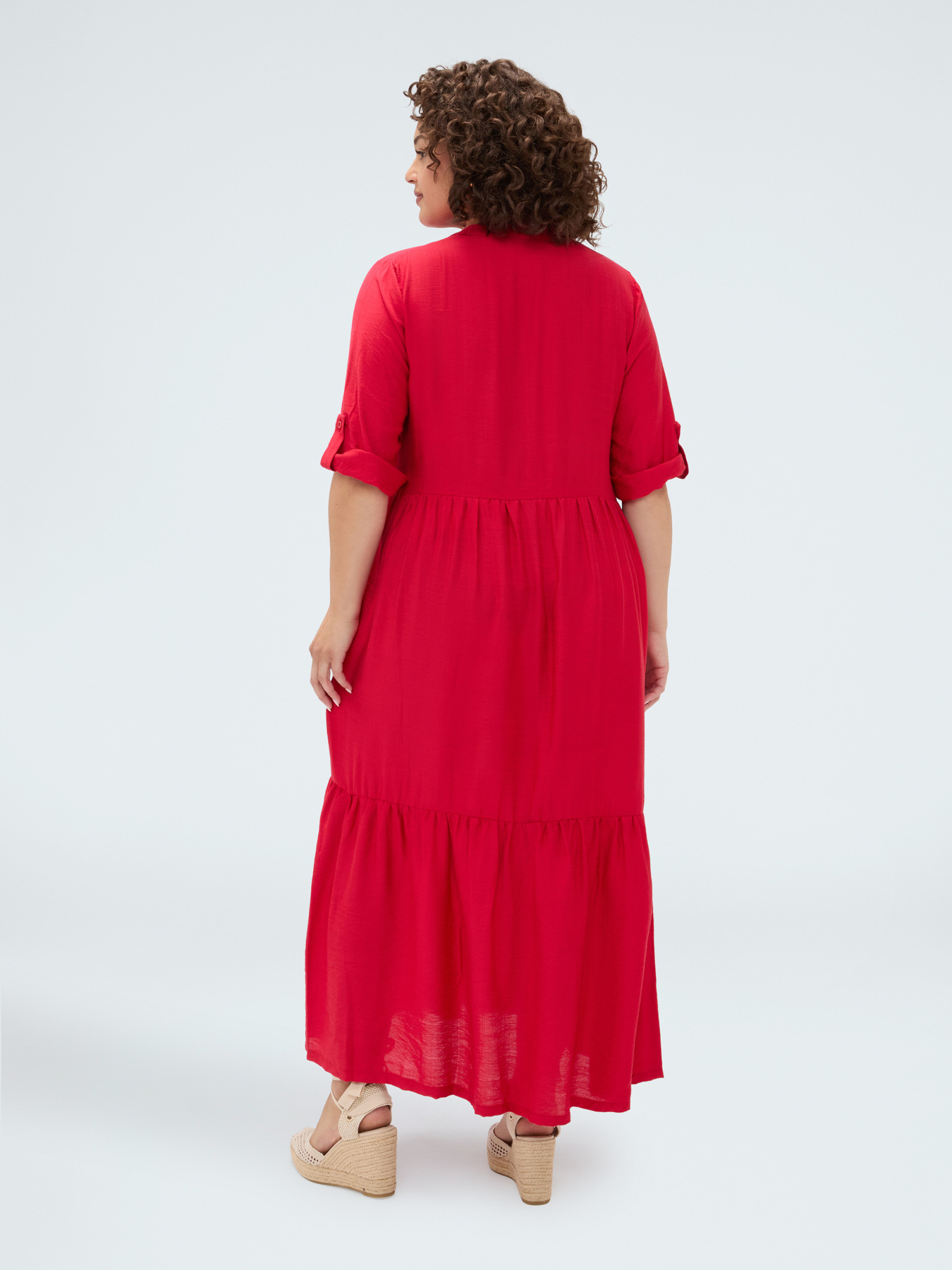 Robe chemise Power en m&eacute;lange viscose image number 1