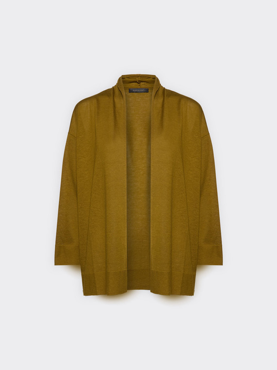Relaxed fit open-front t-shirt