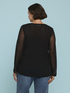 Top in tulle a manica lunga image number 1