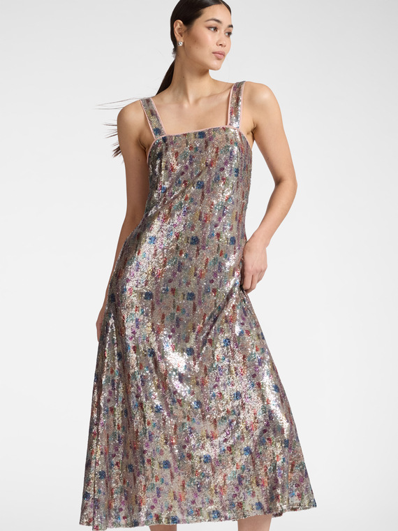 Tulle dress with sequins