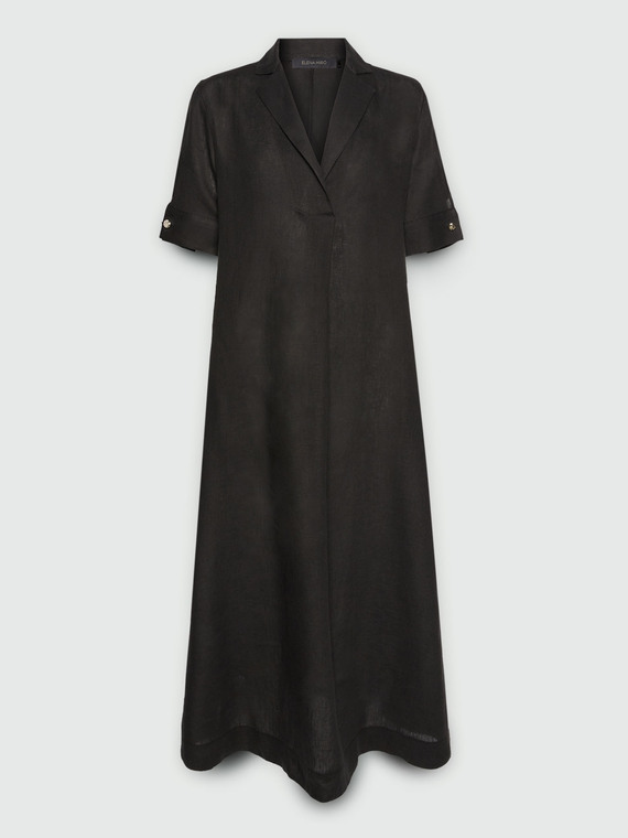 Vestido de linho largo