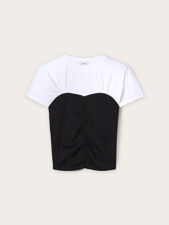 Bustier feature t-shirt