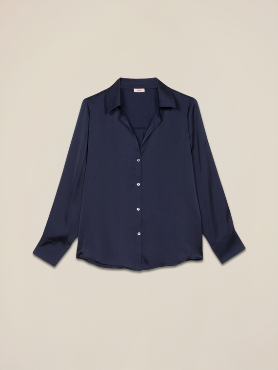Fluid satin shirt