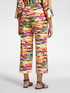 Printed cropped trousers image number 1