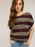 Striped openwork effect knitwear image number 3