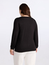 T-shirt in raso e jersey a manica lunga image number 1
