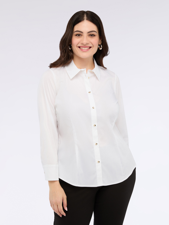 Camicia in cotone stretch