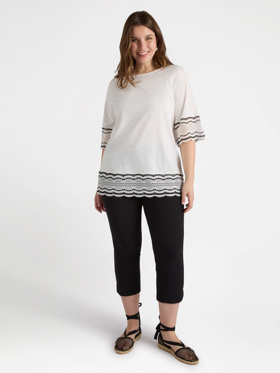 Pantalon capri à cinq poches
