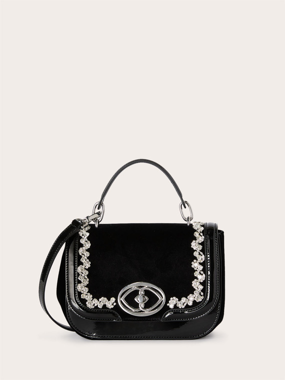 Shoulder bag with stones