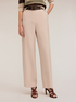 Palazzo trousers in flowing viscose blend fabric image number 2