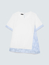 Jersey t-shirt with striped inserts image number 4
