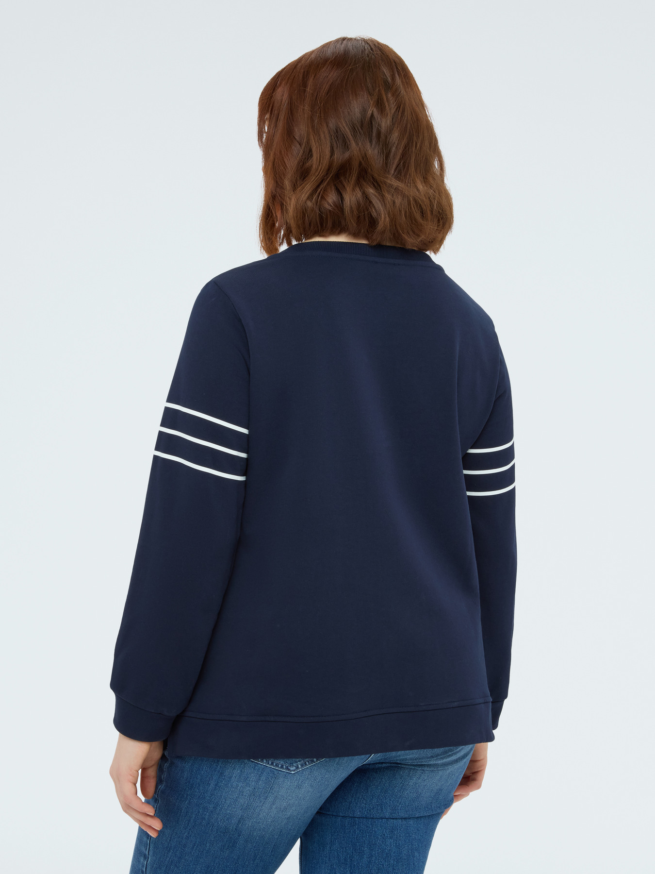 Felpa in cotone con stampa image number 1