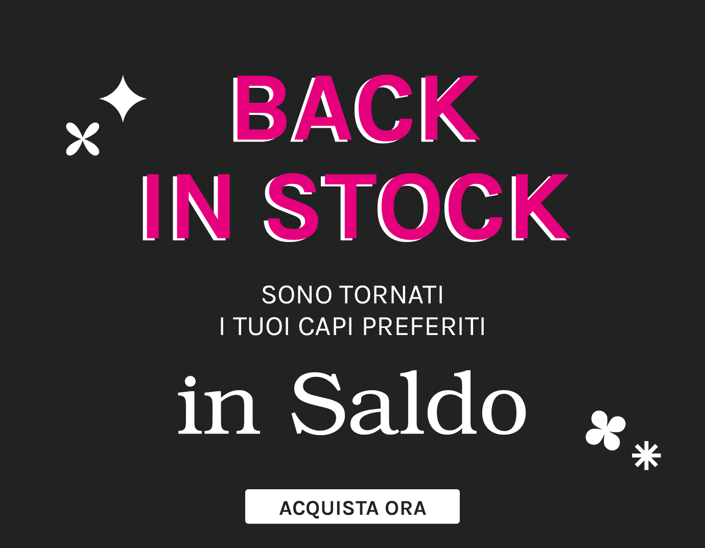 BACK IN STOCK SALDI Fiorella Rubino