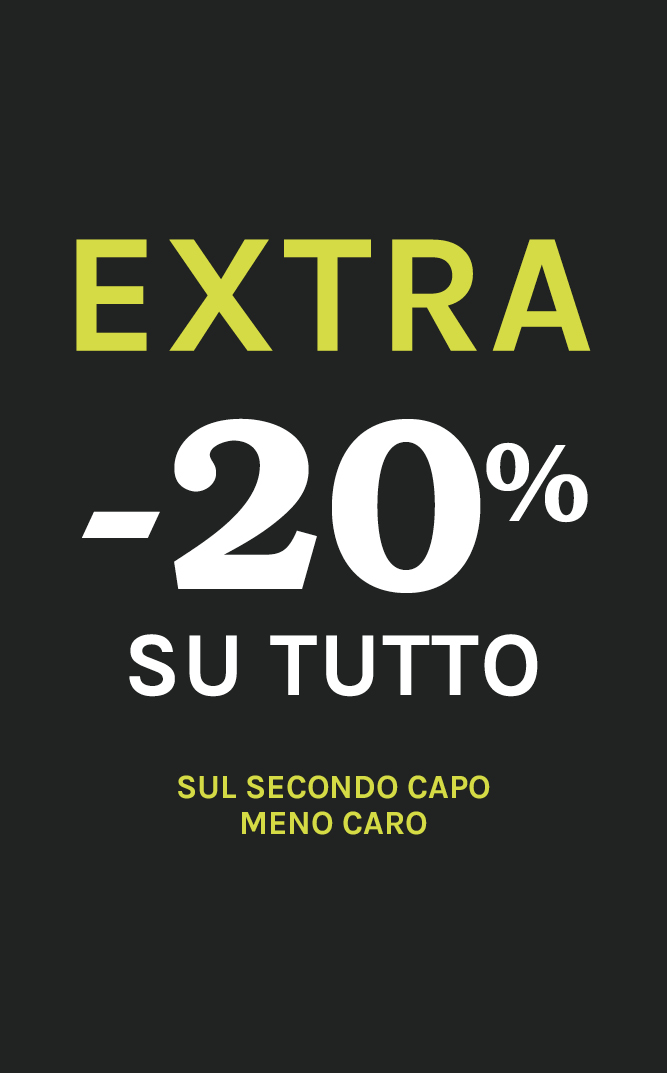 EXTRA -20% sul secondo capo meno caro Fiorella Rubino VALIDO SU TUTTO!